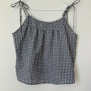 Aire Women's Blue and Navy Crop top XL